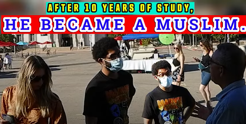 After 10 years of education, he became a Muslim